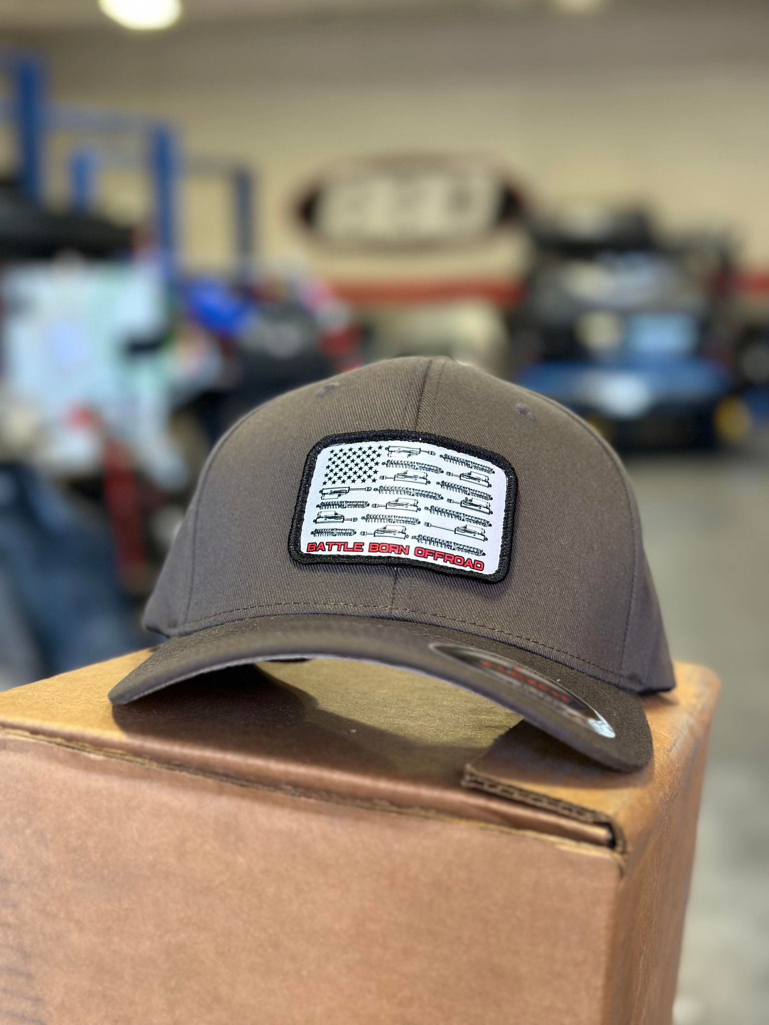 ShockMerica Flex Fit Hat - Dark Gray
