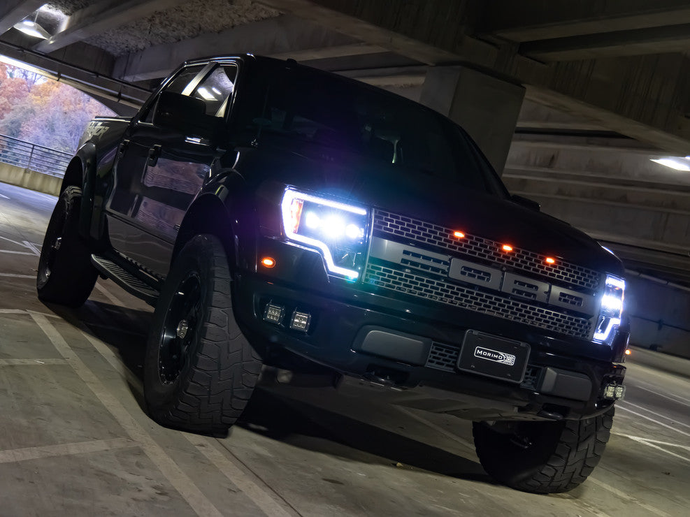 Morimoto XB LED Headlights: Ford F150 (09-14) (Pair / ASM White DRL)