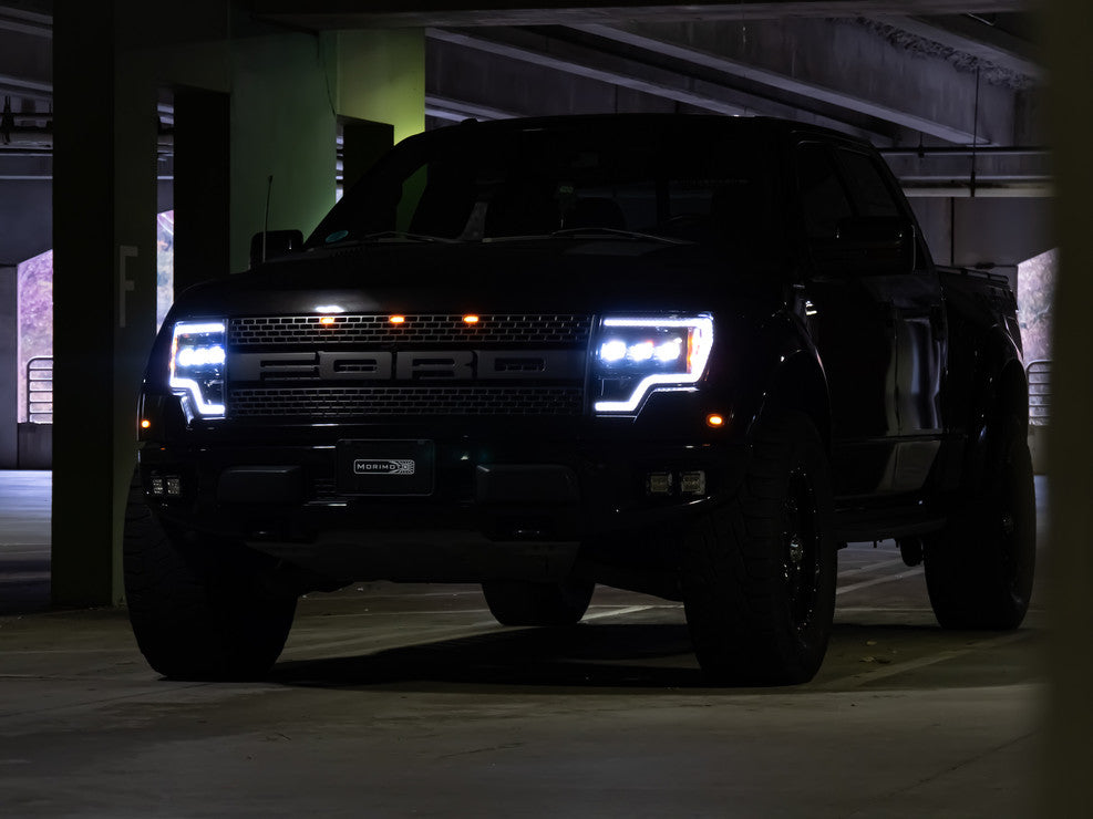 Morimoto XB LED Headlights: Ford F150 (09-14) (Pair / ASM White DRL)