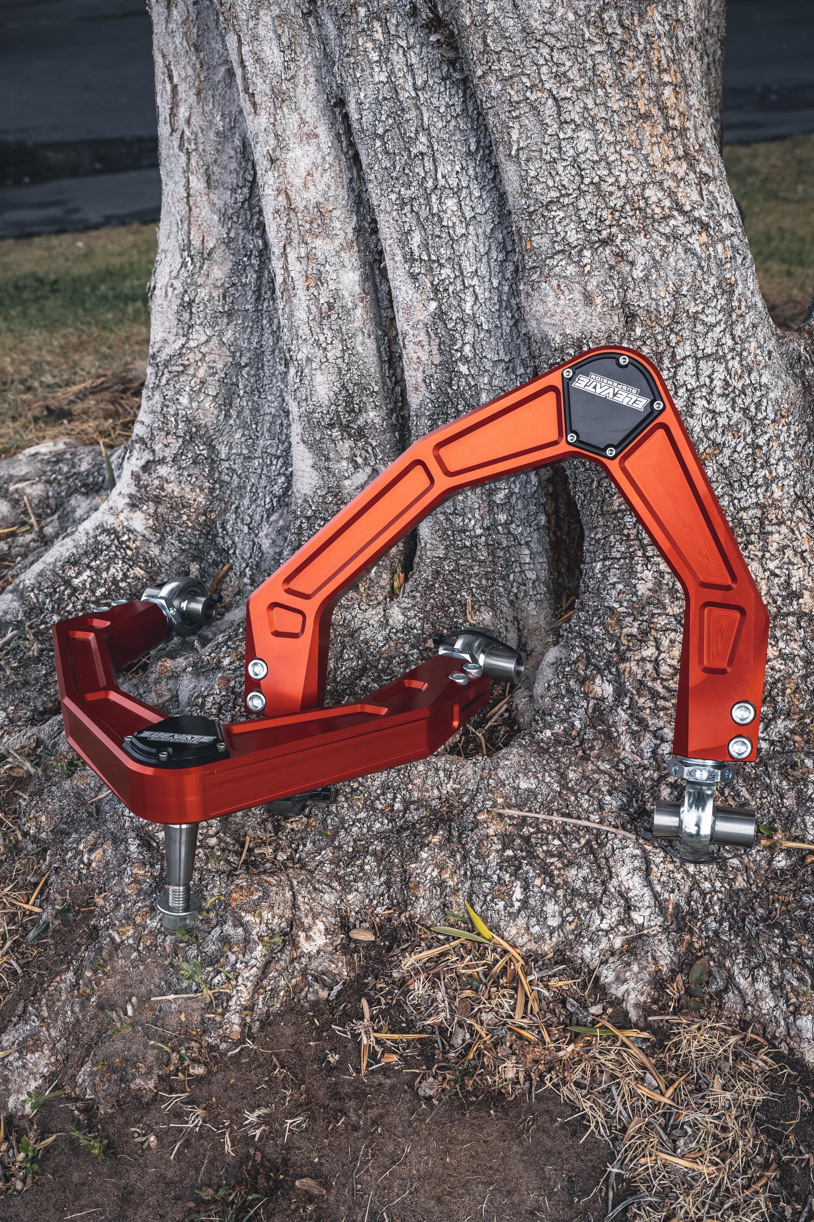 Elevate Billet Uniball UCA (FOX Orange) - 2010-20 Ford Raptor Gen 1 & 2