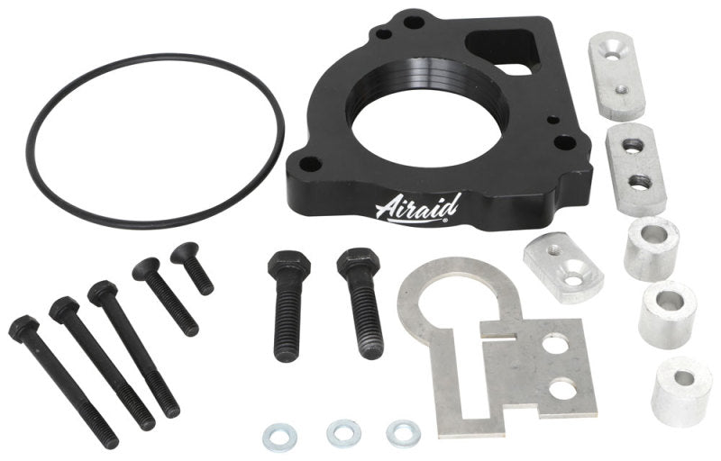 Airaid PowerAid throttle body spacer kit for 03-07 Dodge Dakota/Durango 4.7L V8 and 2007 Mitsubishi Raider 4.7L.