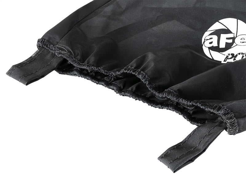aFe MagnumSHIELD Pre-Filters in black, designed for enhanced protection of air filters with elastic edges for secure fit.