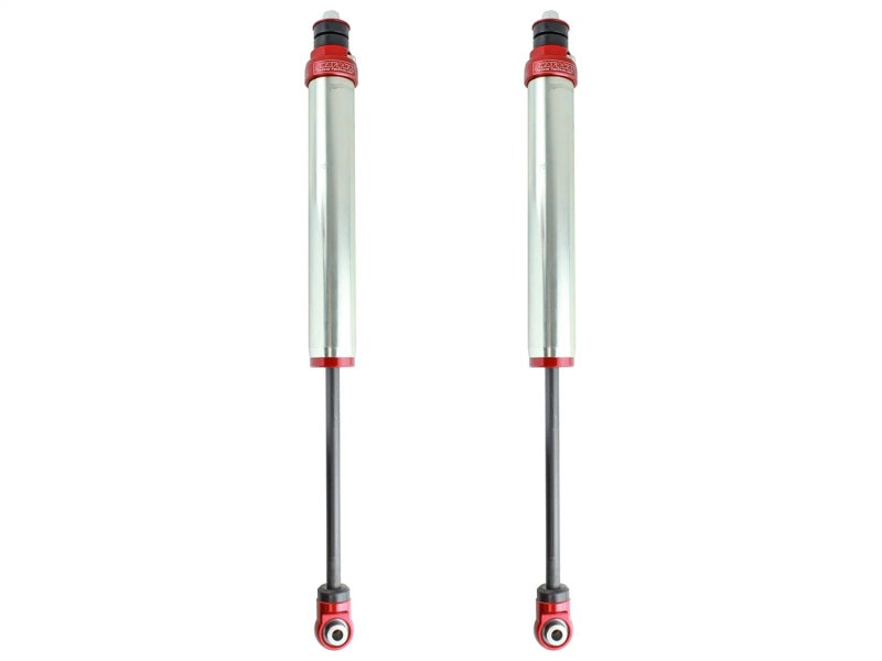 aFe Sway-A-Way 2.0in Rear Shock Kit for 2007-2017 Toyota Tundra, designed for enhanced off-road performance and stability.