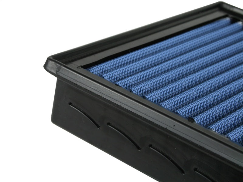 aFe MagnumFLOW Air Filter designed for 2011 Jeep Grand Cherokee V6/V8, featuring a blue filtration media for enhanced airflow.
