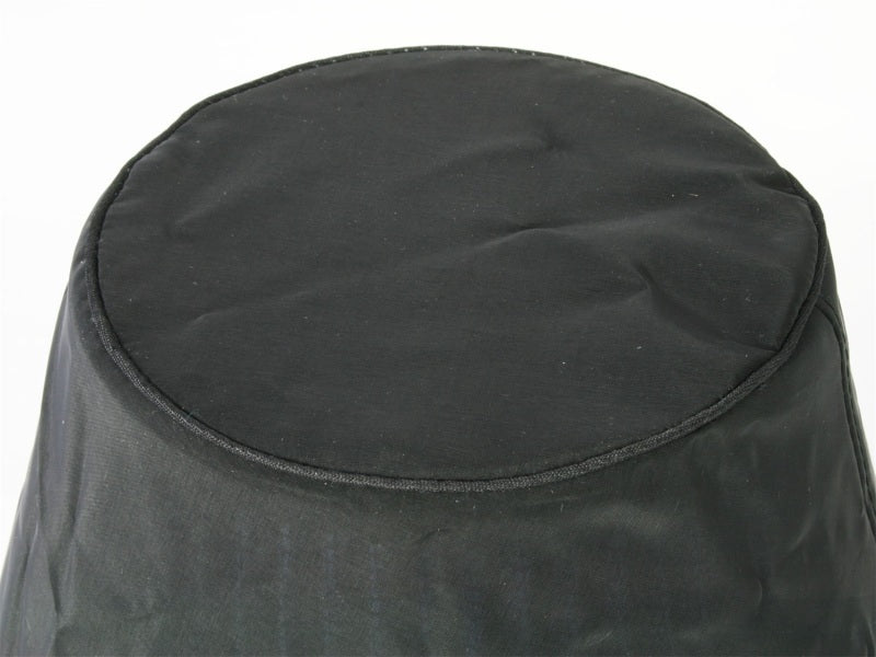 Black aFe MagnumSHIELD Pre-Filter designed for enhanced engine protection and improved airflow efficiency.