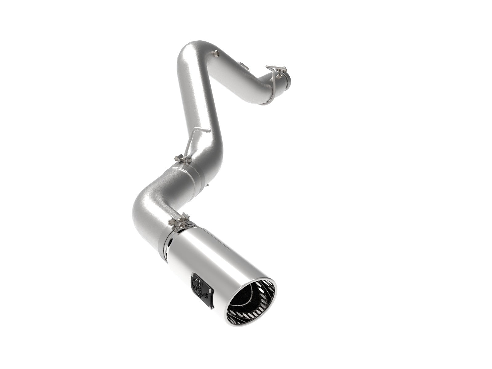 AFE Large Bore-HD 5" 409 stainless steel DPF-back exhaust system designed for enhanced performance and durability.