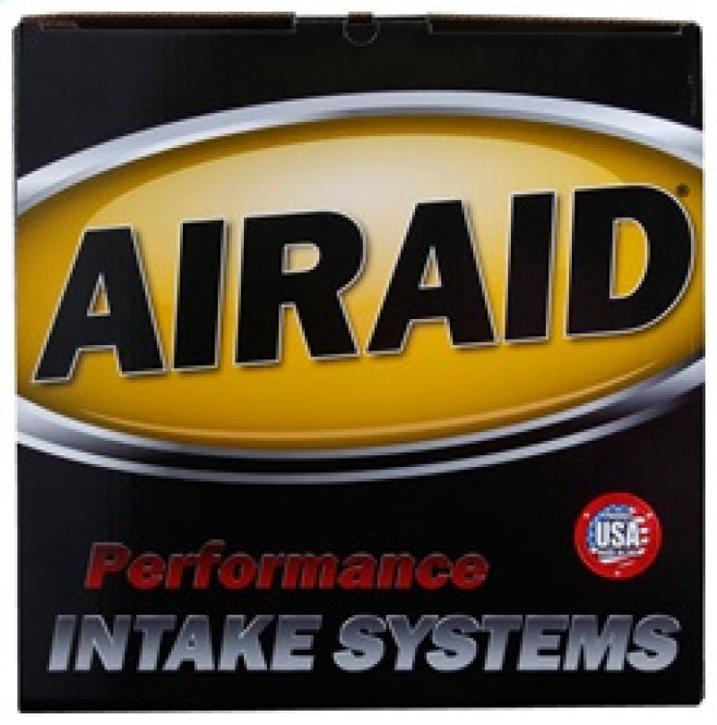 Airaid performance intake system box for 2005-2011 Dodge Dakota and 2006-2009 Mitsubishi Raider with oiled red media.