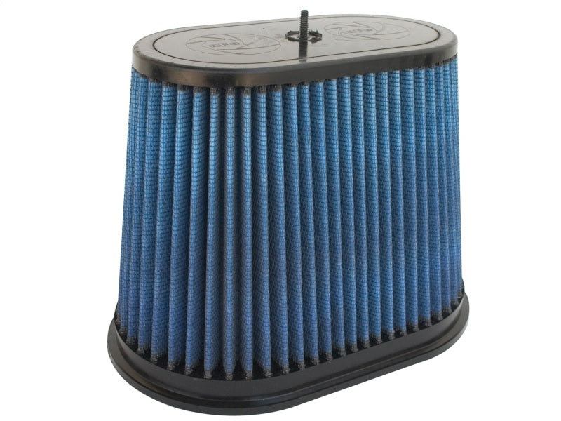aFe MagnumFLOW Air Filter IAF P5R designed for improved airflow and performance in vehicles, featuring a blue filter media.
