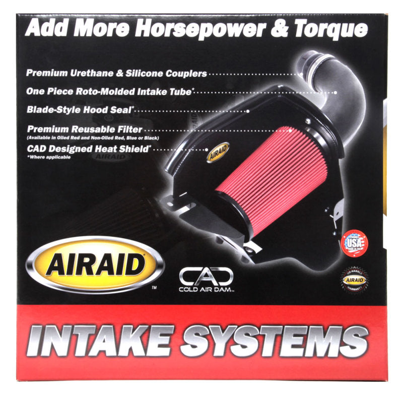 Airaid intake kit for 2018 Ford F150 V6 5.0L, featuring premium filter and heat shield for enhanced performance.