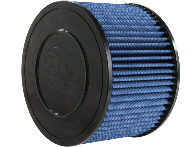 aFe MagnumFLOW Air Filter for Toyota Vigo 05-06, designed for L4-2.5L and L6-3.0L engines, featuring a blue filter element.