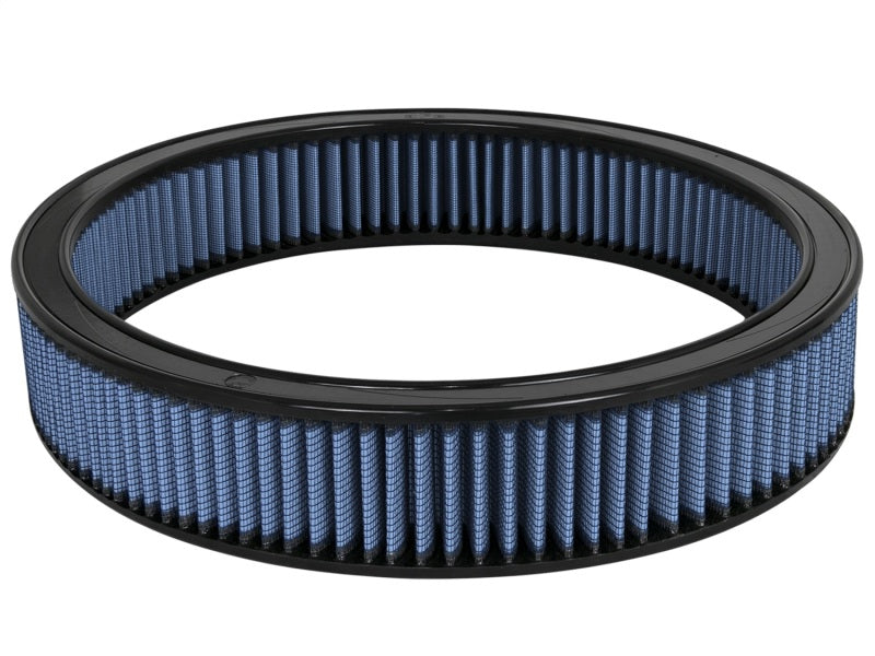 aFe MagnumFLOW Round Racing Air Filter with 16.19 OD, 14 ID, and 3 height for improved engine performance and airflow.