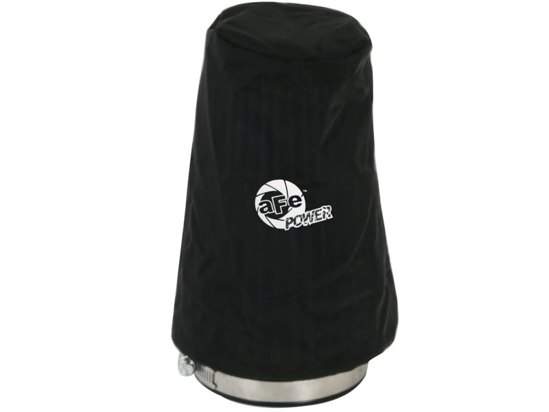 aFe MagnumSHIELD Pre-Filters in black, designed to protect air filters from dirt and debris, featuring aFe Power logo.