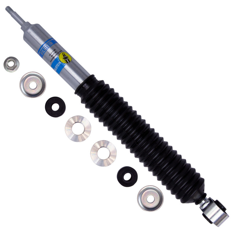 Bilstein 5100 Series rear shock absorber for 2012 Toyota FJ Cruiser with mounting hardware and protective boot.