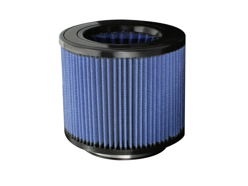aFe MagnumFLOW Air Filter with a cylindrical design featuring a blue filter media and a black base, measuring 6 x 9 x 9 inches.