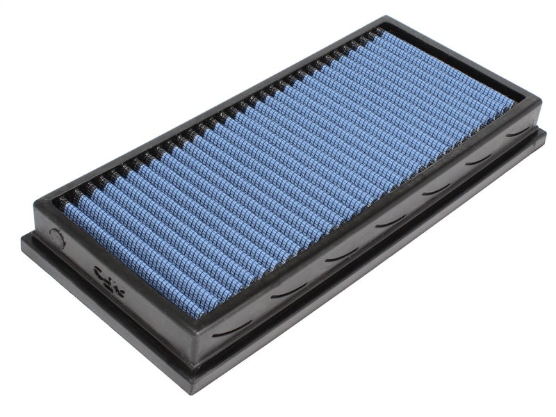 aFe MagnumFLOW Air Filter for Ford Trucks 87-97 L6/V8, featuring a blue filter media for enhanced airflow and performance.