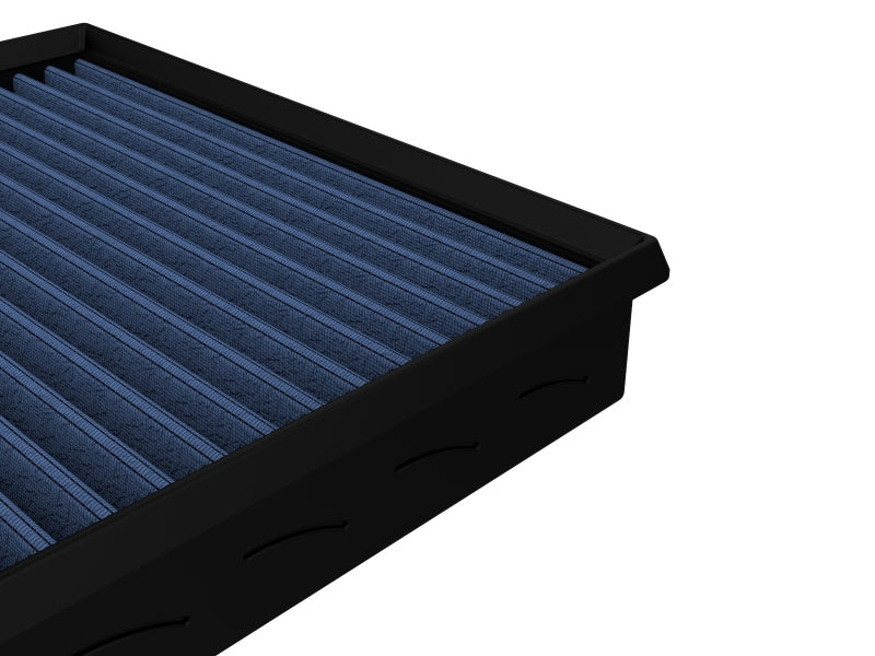 aFe MagnumFLOW Air Filter for Dodge Sprinter 03-06 L5-2.7L, featuring a blue filter media and durable frame design.
