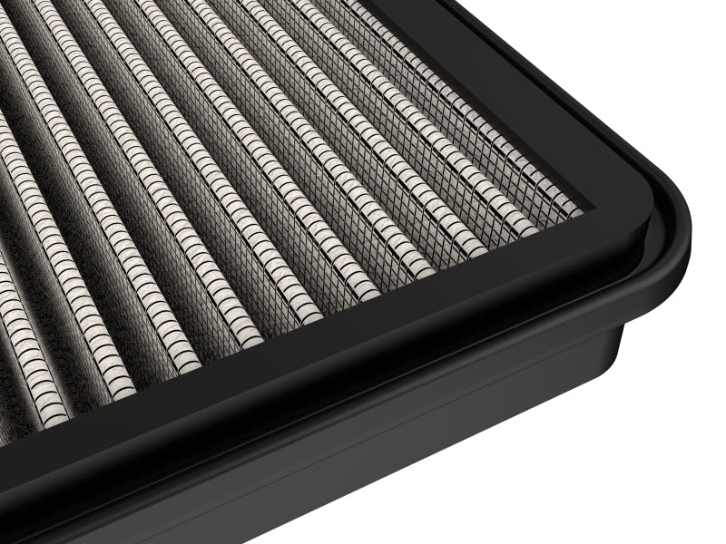 aFe Magnum FLOW Pro DRY S Air Filter for 21+ RAM 1500 TRX V8-6.2L, featuring a layered design for improved airflow and filtration.