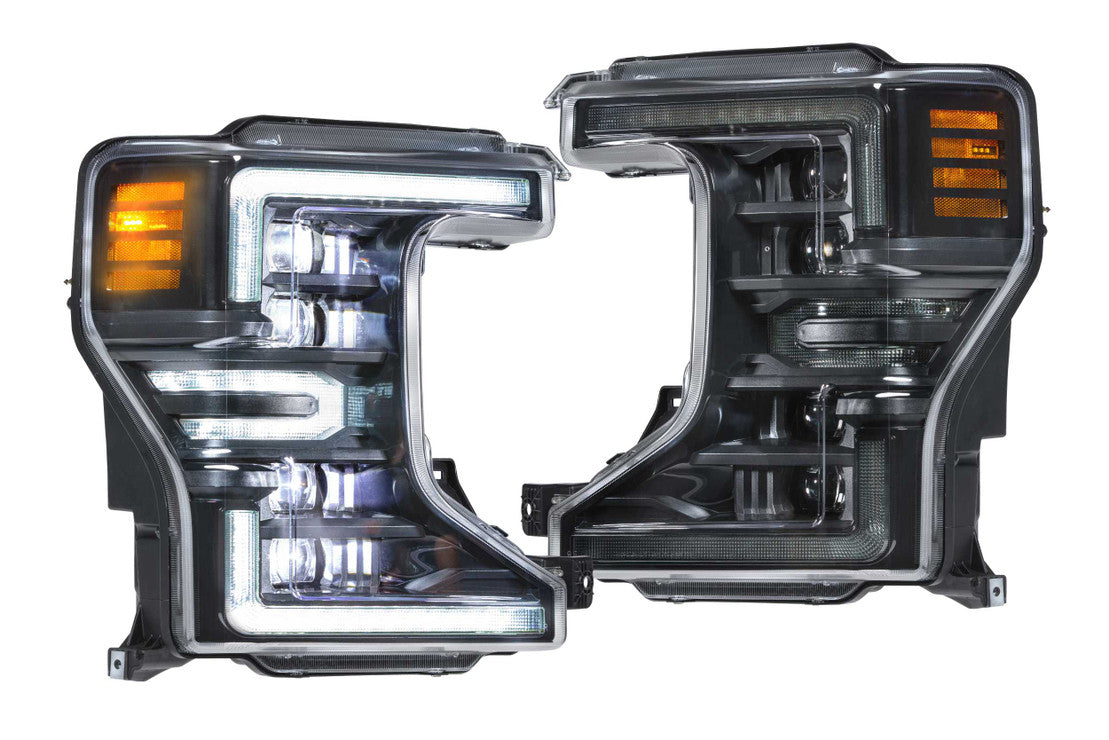 Morimoto XB LED Headlights: Ford Super Duty (20+) (Pair / ASM White DRL)