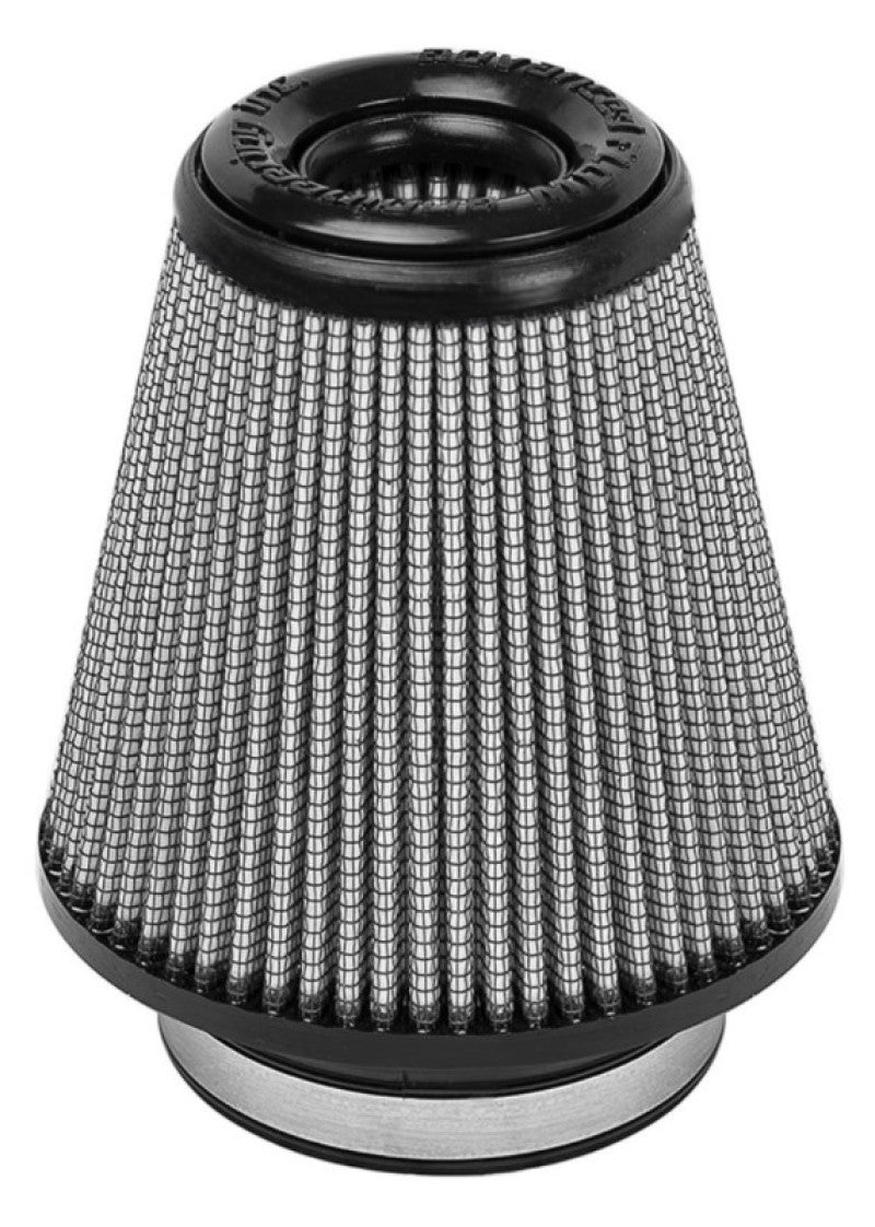 aFe Magnum FORCE replacement air filter with Pro DRY S media, featuring a conical design for improved airflow and filtration.