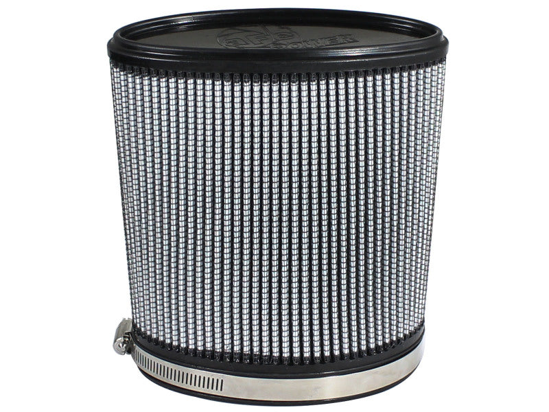 aFe MagnumFLOW Air Filter designed for optimal airflow and filtration, featuring a cylindrical shape and durable construction.