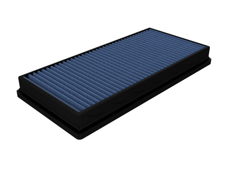 aFe MagnumFLOW Air Filter for Dodge Trucks 94-01 V8, featuring a blue filter media and durable black frame for enhanced airflow.