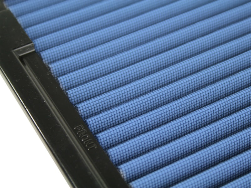 aFe MagnumFLOW Air Filter for Toyota Tacoma 2005-2023 L4-2.7L, featuring a blue filter media for enhanced airflow.