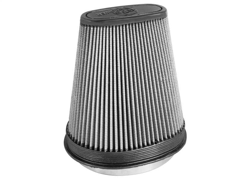 aFe Magnum FLOW Pro DRY S Air Filter with a conical design, enhancing airflow and engine performance in offroad vehicles.