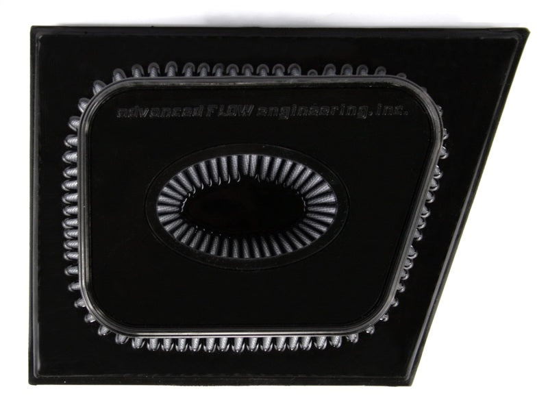 aFe MagnumFLOW air filter designed for 2011-2012 GM diesel trucks with V8 6.6L engines, enhancing airflow and performance.