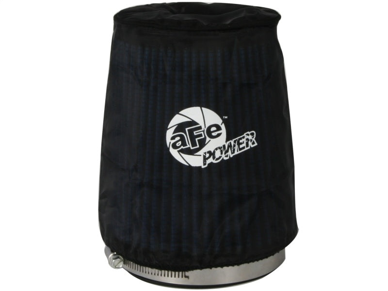 aFe MagnumSHIELD Pre-Filters in black, designed to protect air filters from dirt and debris, enhancing performance and longevity.