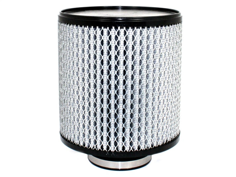 aFe MagnumFLOW Air Filter designed for optimal airflow and filtration, featuring a cylindrical shape and durable construction.