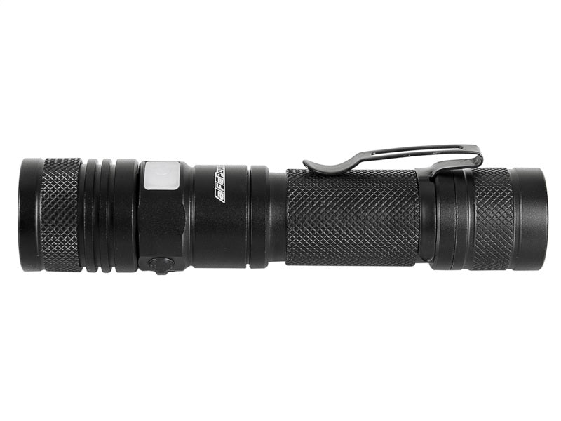 aFe Power LED flashlight with 950 lumens, featuring a durable design and clip for easy carrying. Ideal for offroad use.