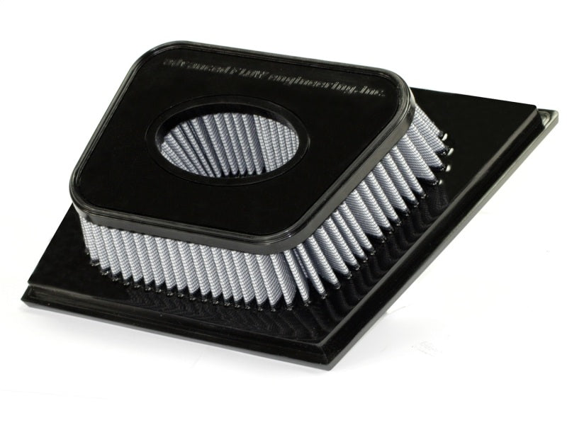 aFe MagnumFLOW air filter designed for 2011-2012 GM diesel trucks with V8 6.6L engines, enhancing airflow and performance.
