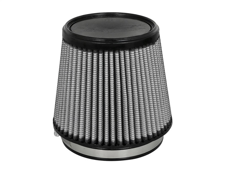 aFe MagnumFLOW Air Filter with a conical design, featuring a black top and pleated filter media for enhanced airflow.