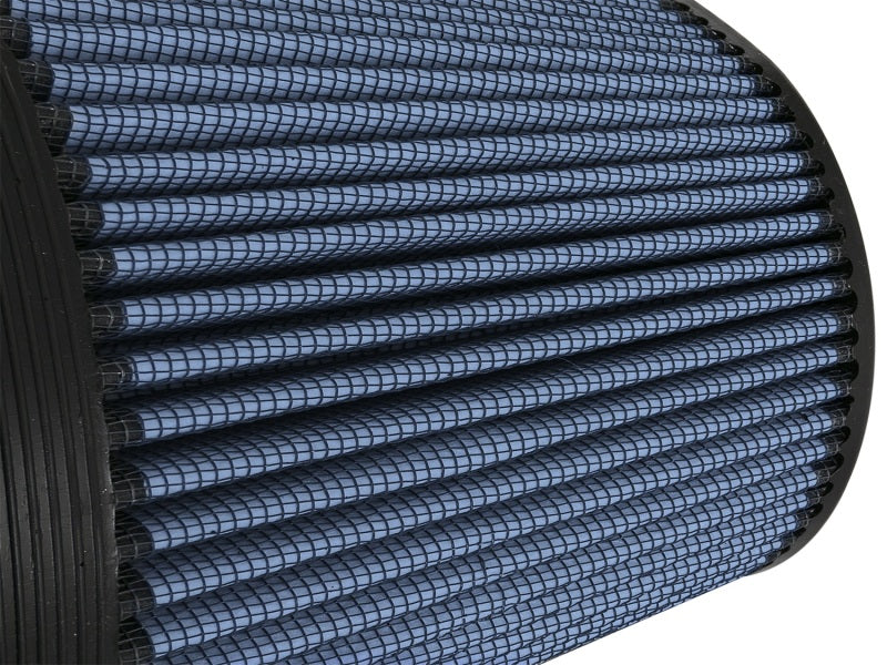 aFe Momentum Intake replacement air filter featuring P5R media, measuring 7x4.75 inches front, 9x7 inches back, and 8 inches high.