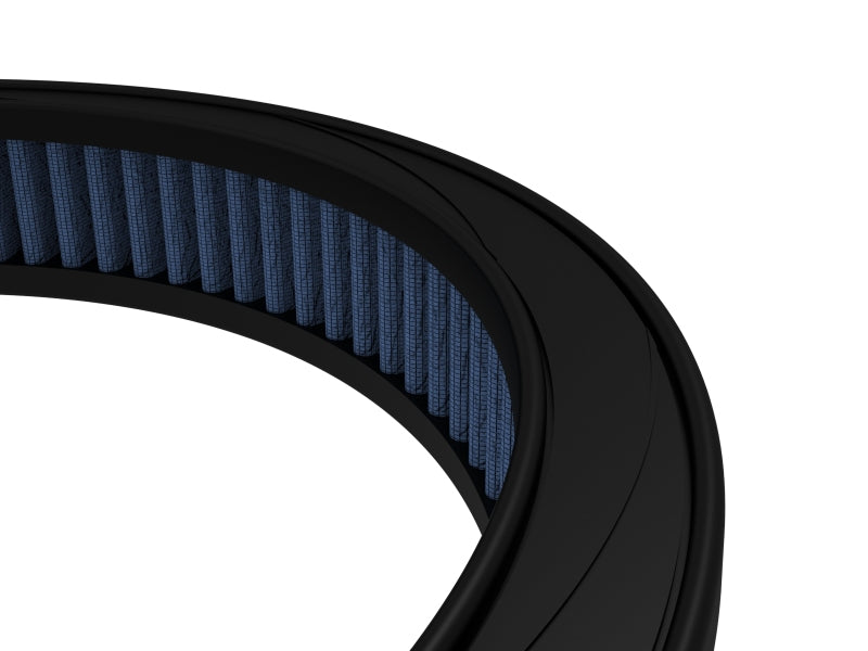 aFe MagnumFLOW Air Filter designed for Ford V8 cars from 1977 to 1982, featuring a blue filter element and durable frame.