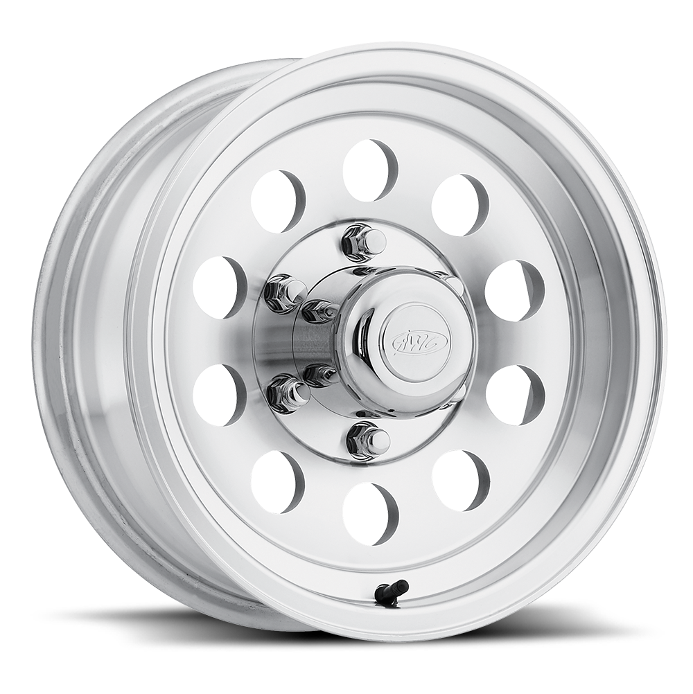 Aluminum 881 Mod wheel featuring a polished finish and multiple cutouts for enhanced style and performance. Ideal for offroad vehicles.