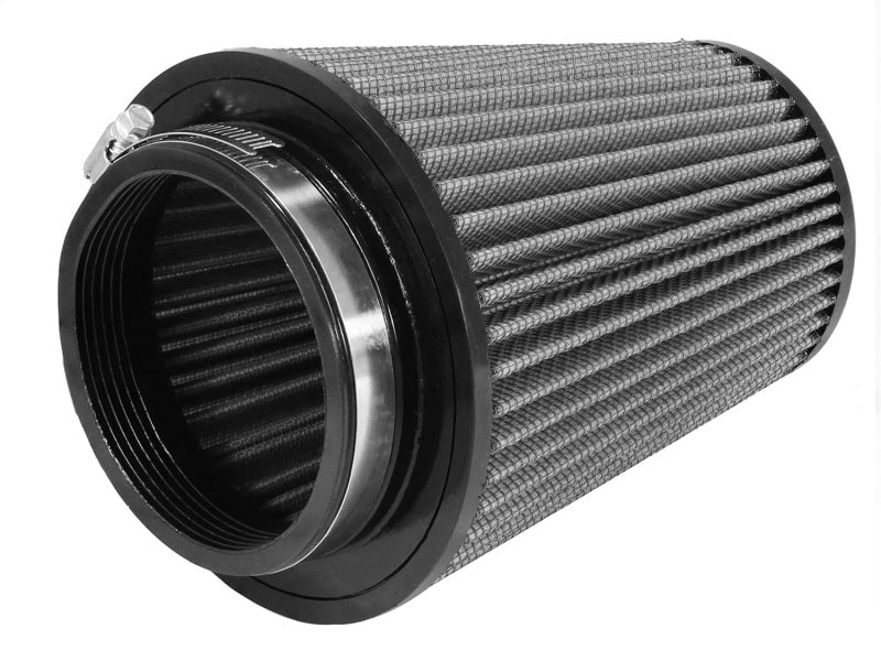 aFe MagnumFLOW Air Filter featuring a cylindrical design with a textured surface, optimized for enhanced airflow and performance.