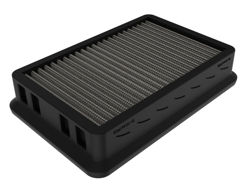 aFe MagnumFLOW Air Filter for Mitsubishi Evo X and Lancer, designed for improved airflow and engine performance.