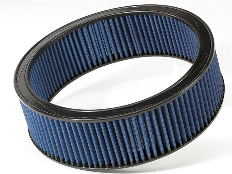 aFe MagnumFLOW Round Racing Air Filter with a 14-inch outer diameter and 12-inch inner diameter for enhanced airflow.