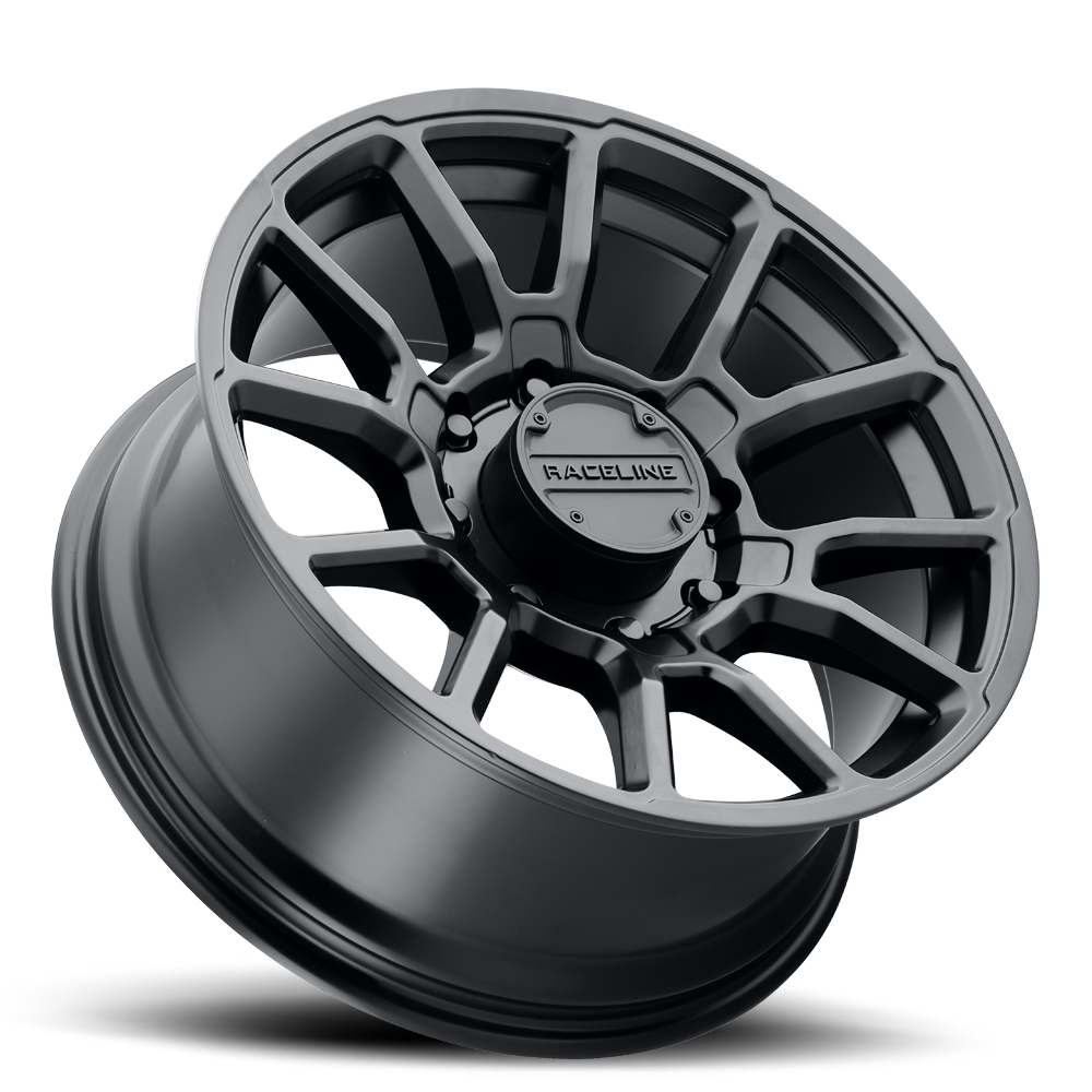 950B Gauge wheel featuring a sleek black finish and a multi-spoke design, ideal for offroad and performance vehicles.