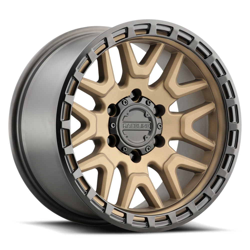 953BZ Krank wheel featuring a bronze finish with a unique design and a polished lip, ideal for offroad vehicles.