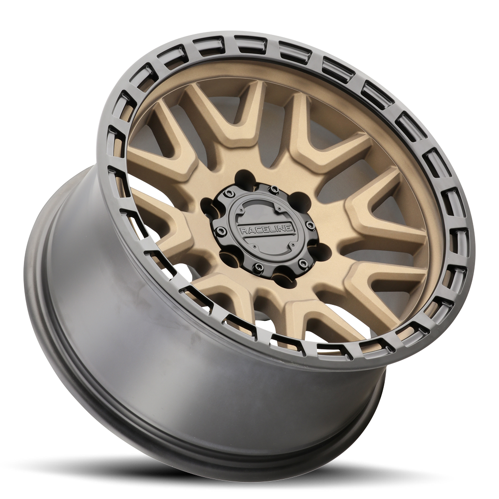 953BZ Krank wheel featuring a bronze finish with a machined lip, designed for trucks and offroad vehicles.