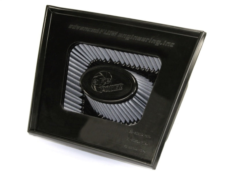 aFe MagnumFLOW air filter designed for 2011-2012 GM diesel trucks with V8 6.6L engines, featuring a durable construction.
