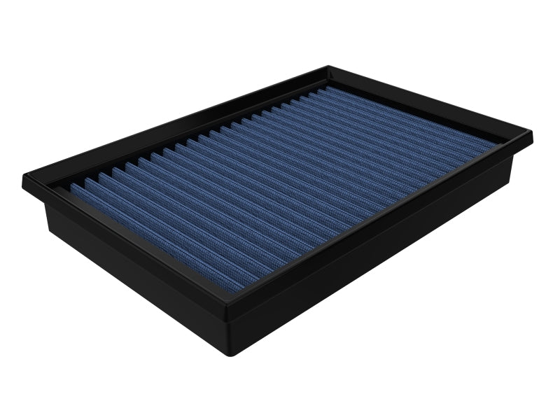 aFe Magnum FLOW Pro 5R air filter designed for 2013-2018 Toyota RAV4 2.5L, featuring a blue filter media for enhanced airflow.
