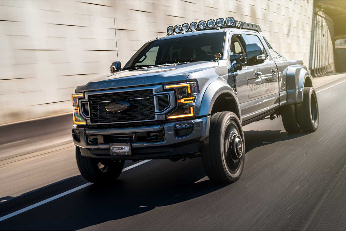 Morimoto XB LED Headlights: Ford Super Duty (20+) (Pair / ASM Amber DRL)