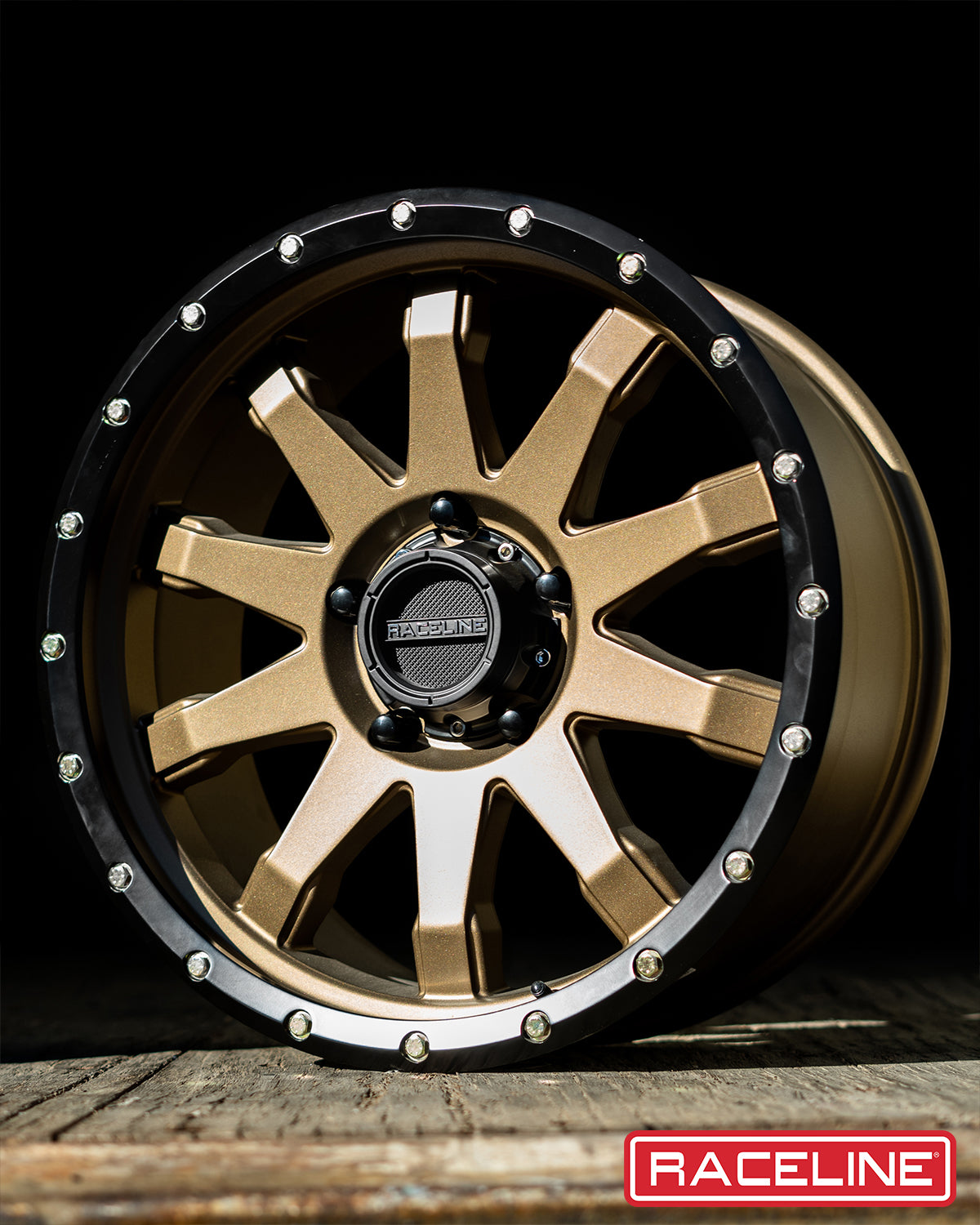High-performance 934BZ Clutch wheel featuring a bronze finish and intricate spoke design, ideal for offroad vehicles.