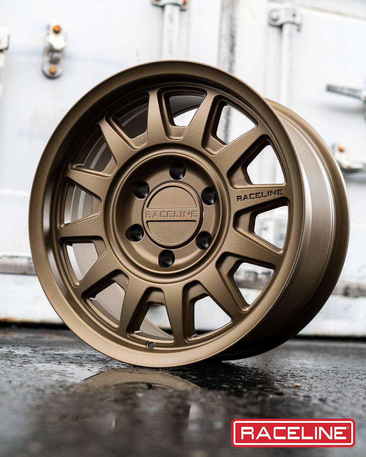 Aero HD 952BZ wheel by Raceline, featuring a bronze finish and a rugged design, ideal for offroad vehicles.