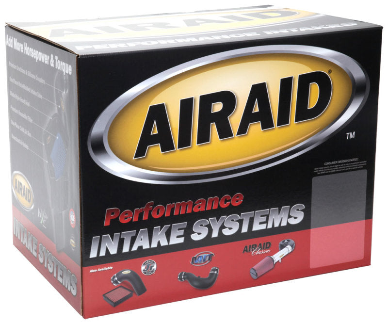 Airaid intake kit box for 2018 Ford F150 V6 5.0L, designed to enhance horsepower and torque performance.