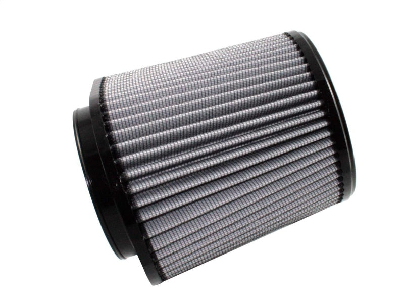 aFe MagnumFLOW Air Filter featuring a cylindrical design with a pleated filter element for enhanced airflow and filtration.