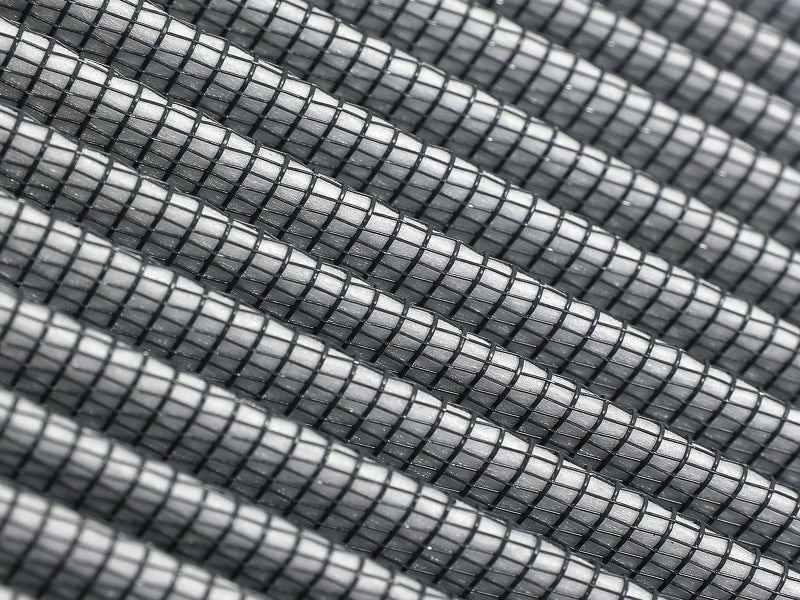 Close-up of aFe Magnum FLOW Pro Dry S air filter for 2019-2020 Toyota RAV4 2.5L, showcasing its durable filtration material.
